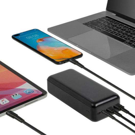 Rivacase VA2103 Powerbank 30000 mAh Schwarz