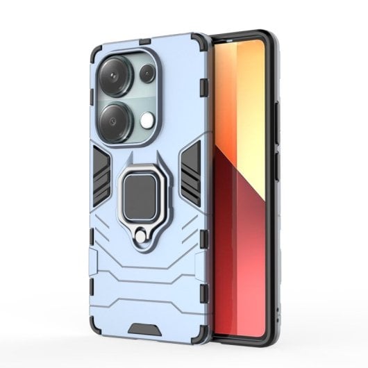 Max Power Digital Custodia magnetica con anello blu per Xiaomi Redmi Note 13 Pro / Poco M6 Pro