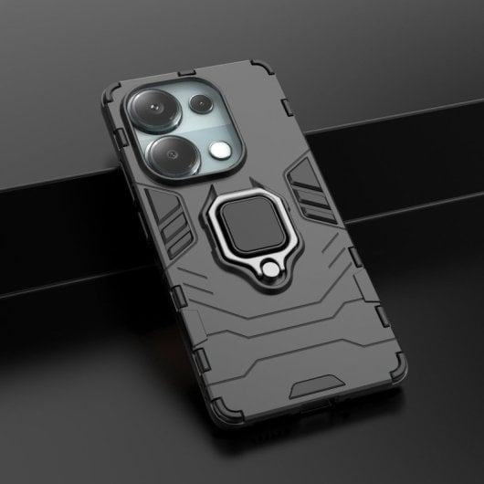 Max Power Digital Custodia magnetica con anello blu per Xiaomi Redmi Note 13 Pro / Poco M6 Pro