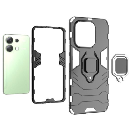 Max Power Digital Magnethülle mit blauem Ring für Xiaomi Redmi Note 13 4G