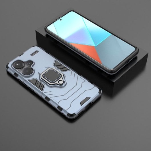 Max Power Digital Capa Magnética com Anel para Xiaomi Redmi Note 13 Pro Plus Azul