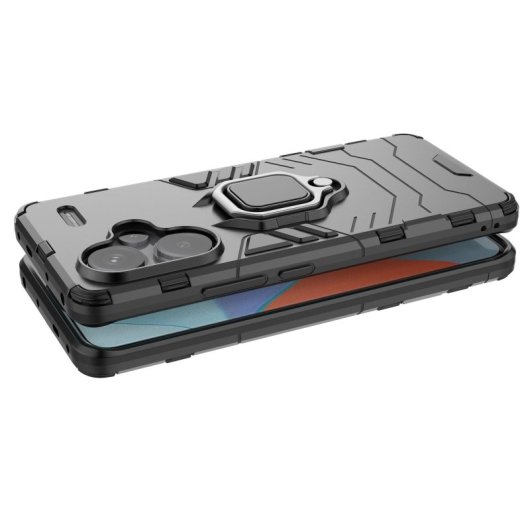 Max Power Digital Funda Magnética con Anillo Rojo para Xiaomi Redmi Note 13 Pro Plus