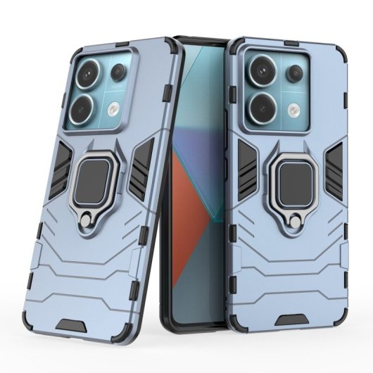 Max Power Digital Capa Magnética com Anel para Xiaomi Redmi Note 13 Pro 5G / Poco X6 Azul