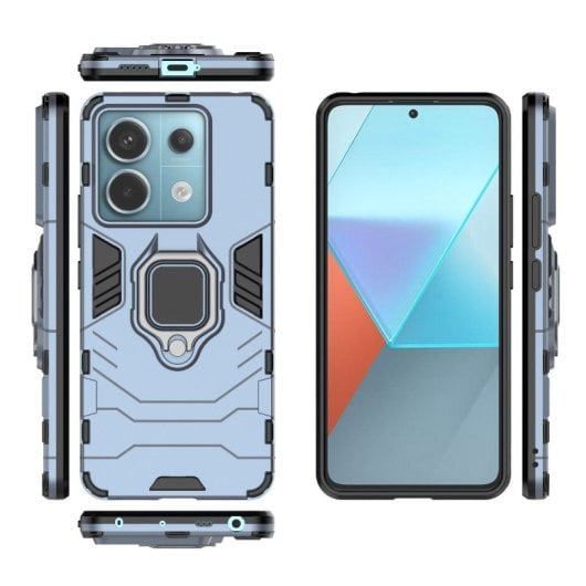 Max Power Digital Capa Magnética com Anel para Xiaomi Redmi Note 13 Pro 5G / Poco X6 Azul