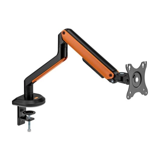Aisens Soporte de Mesa RGB Gaming Giratorio e Inclinable para Monitor/TV 9Kg 17" a 32" Naranja