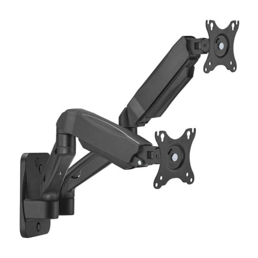 Aisens Soporte de Pared Pro Contrapeso Giratorio e Inclinable para Monitor/TV 2 Brazos 9Kg 17-32" Negro