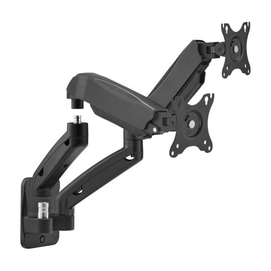 Aisens Soporte de Pared Pro Contrapeso Giratorio e Inclinable para Monitor/TV 2 Brazos 9Kg 17-32" Negro