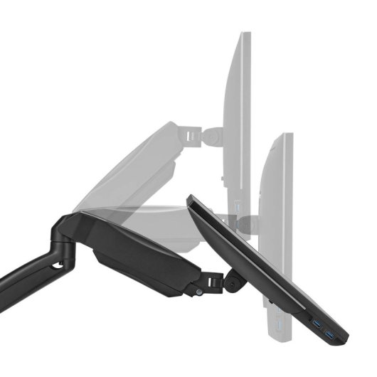 Aisens Soporte de Pared Pro Giratorio e Inclinable para Monitor/TV Un Brazo 9Kg de 17" a 32" Negro