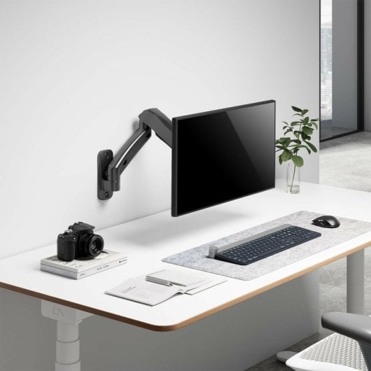 Aisens Soporte de Pared Pro Giratorio e Inclinable para Monitor/TV Un Brazo 9Kg de 17" a 32" Negro