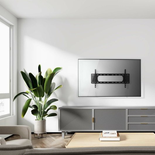 AISENS Ultra Slim ECO-Unterstützung für Monitor/TV 80 kg von 43–90, Schwarz