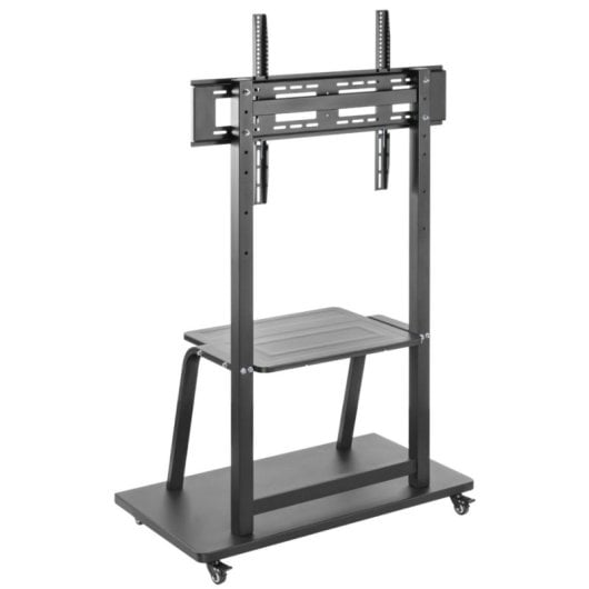 AISENS ECO pied au sol avec roulettes, plateau DVD pour moniteur/TV 150Kg de 37-100, Noir