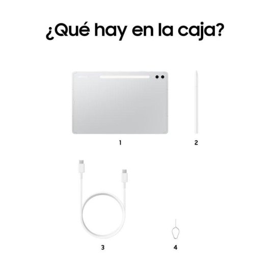 Tablet Samsung Galaxy Tab S10 Plus WiFi 12,4" Prata 12GB 256GB Caneta Stylus Ecrã AMOLED