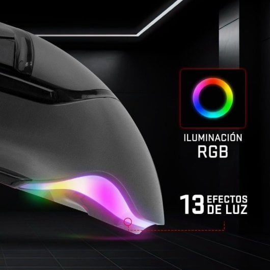 Tempest Phantom Strike Black Edition Gaming-Maus 12.800 DPI Grau