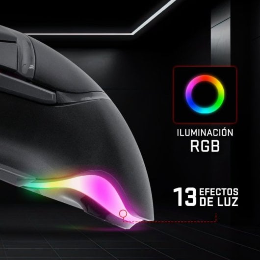 Tempest Phantom Strike Black Edition Mouse da gioco 12.800 DPI Grigio