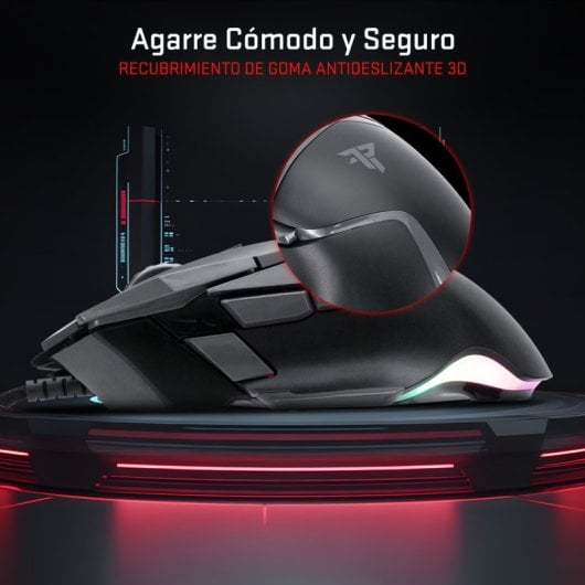 Tempest Phantom Strike Black Edition Mouse da gioco 12.800 DPI Grigio