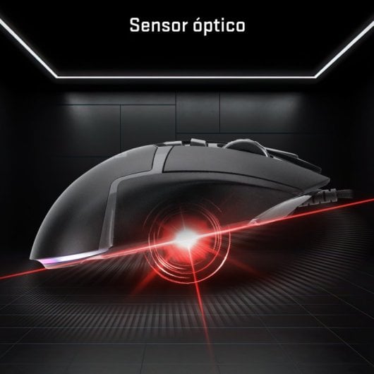Tempest Phantom Strike Black Edition Mouse da gioco 12.800 DPI Grigio