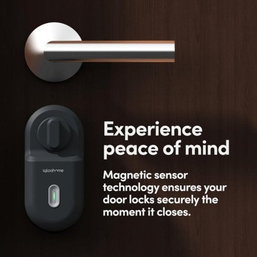 Igloohome Retrofit Lock Cerradura de Puerta Inteligente Negra