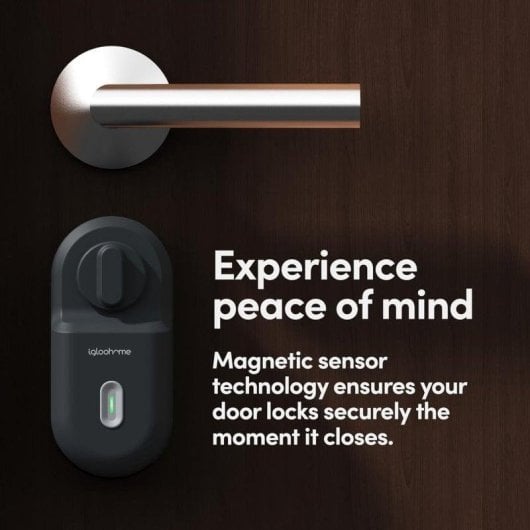 Serrure Intelligente Igloohome Retrofit Lock Bluetooth Ouverture avec Clé et App Alarme Intégrée