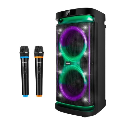 Phoenix Rumbleboss XL Altifalante Bluetooth Karaoke Portátil 160W RMS Preto