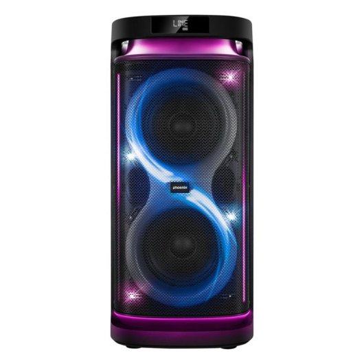 Phoenix Rumbleboss XL Altifalante Bluetooth Karaoke Portátil 160W RMS Preto