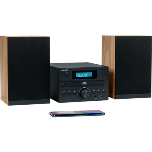 Microset Thomson MIC123BT 10W RMS Bluetooth Radio CD USB Zwart