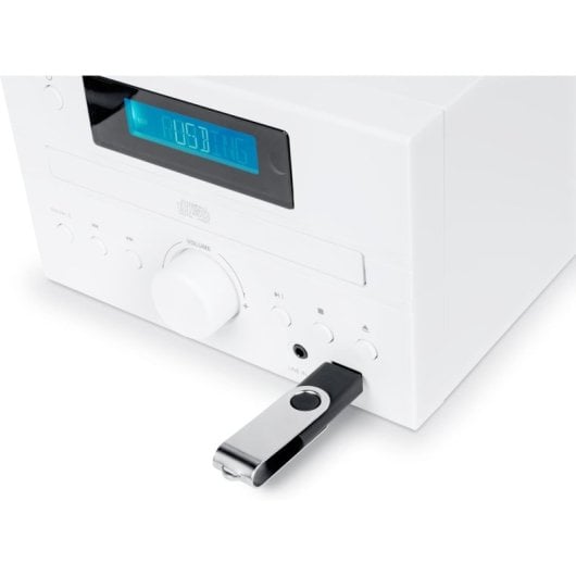 Thomson MIC121BT Mini chaîne Bluetooth 50 W avec radio CD/MP3/USB Blanc