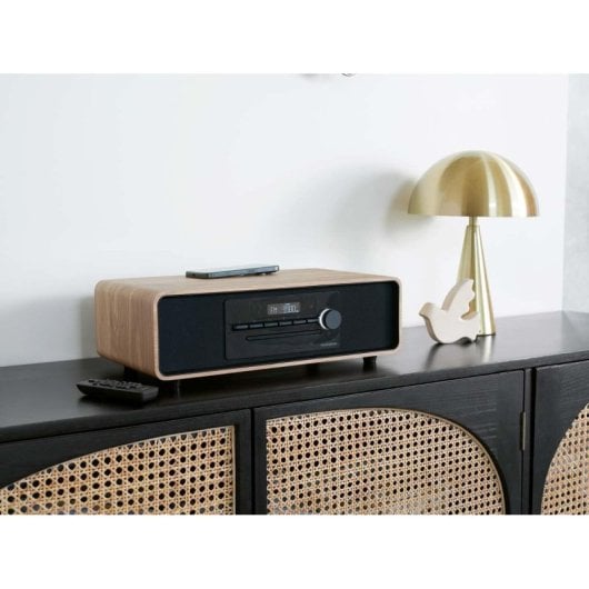 Thomson MIC300IBT Radio CD Bluetooth 60 W MP3/USB con Carga Inalámbrica Negra