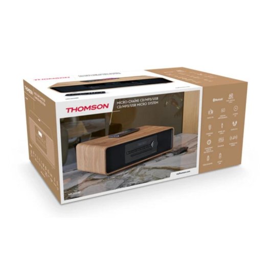 Muzieksysteem Thomson MIC300IBT 10W RMS Bluetooth 5.0 CD USB Draadloos Opladen