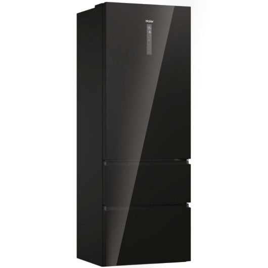 Haier 3D 70 Series 7 HTW7720DNGB Frigorífico Combi D Cristal Negro