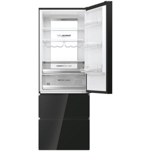 Haier 3D 70 Series 7 HTW7720DNGB Frigorífico Combi D Cristal Negro