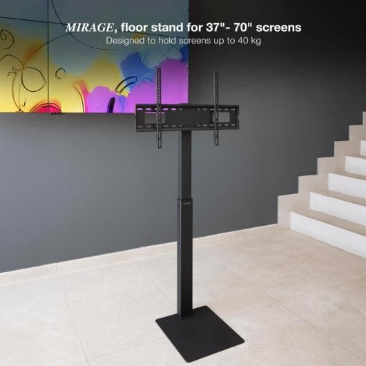 Tooq Mirage Soporte de Suelo con Regulación de Altura para Pantallas 37-70"
