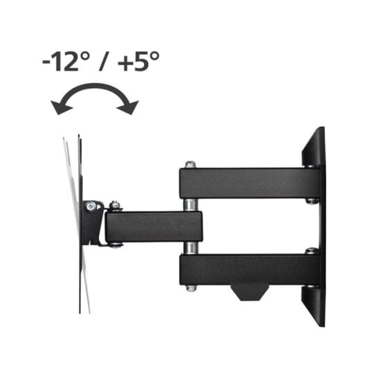 Hama 00220822 Supporto TV da parete girevole e inclinabile per TV da 19-48" fino a 20 kg Nero