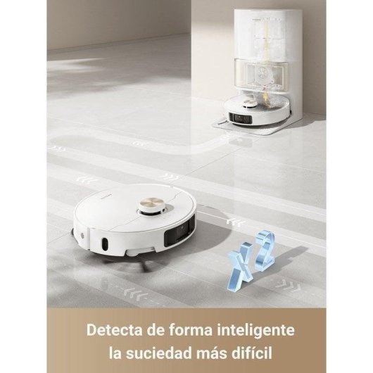Dreame L40 Ultra Robot Aspirador y Friegasuelos con Vaciado Automático Blanco/Dorado Reacondicionado