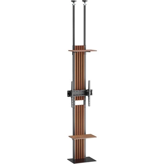 Kimex Supporto da Pavimento a Soffitto con Altezza Regolabile 200-260 Cm per Schermi 32-65" Max 40Kg