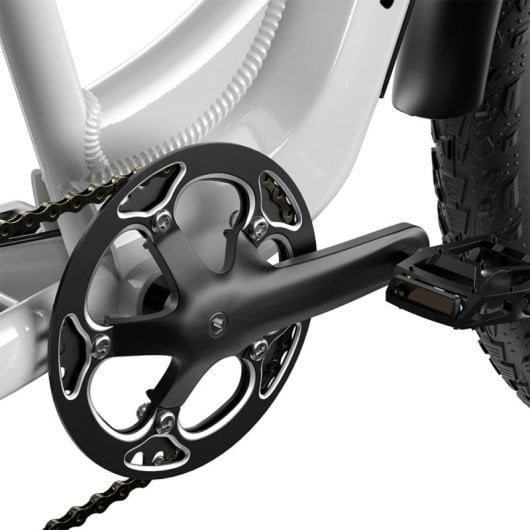 Shengmilo MX06 Bicicleta Eléctrica para Mujer 500W 48V/17.5Ah (840Wh) Neumáticos Gruesos 26" Blanca