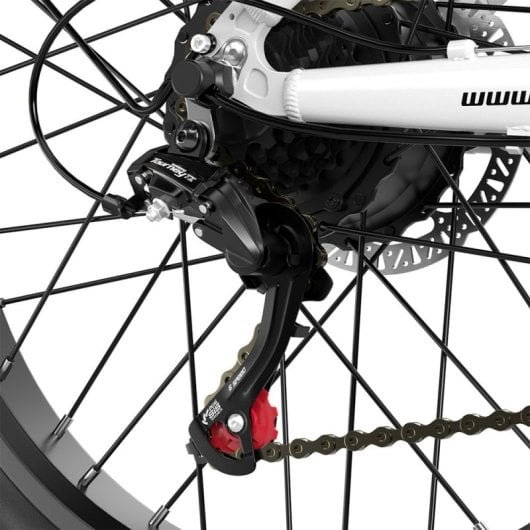 Shengmilo MX06 Bicicleta Eléctrica para Mujer 500W 48V/17.5Ah (840Wh) Neumáticos Gruesos 26" Blanca
