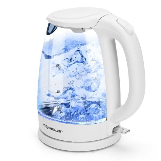 Aigostar Hervidores de Agua Eléctrico De 1.7L 2200W Blanco