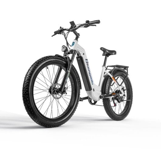 Shengmilo MX06 Bicicleta Eléctrica 500W 48V 17.5Ah Autonomía 60Km con Pantalla LCD Blanca