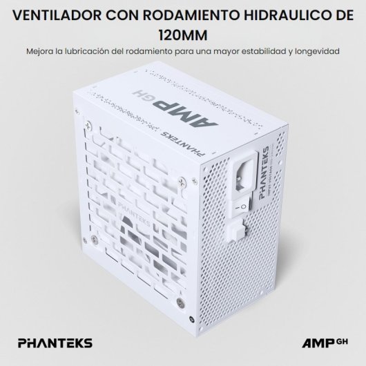 Phanteks AMP GH Fonte de Alimentação 850W 80 Plus Gold Modular Branca