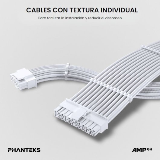 Phanteks AMP GH Fonte de Alimentação 850W 80 Plus Gold Modular Branca