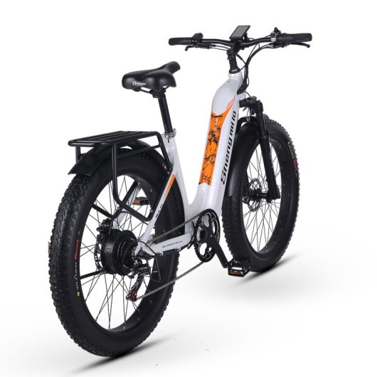 Shengmilo MX06 Bicicleta de Montaña Eléctrica 26" 500W 48V 840Wh Blanca