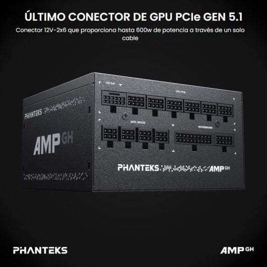 Phanteks AMP GH Fonte de Alimentação 1000W 80 Plus Platinum Modular Preta