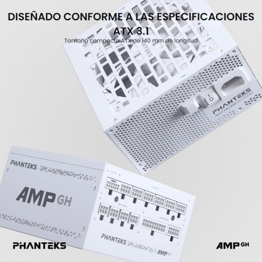 Alimentatore Phanteks AMP GH 1000W 80 Plus Platinum Modulare Bianco