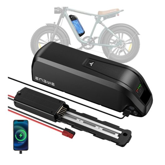Batterie Lithium Ion Rechargeable Engwe M20 5 heures de charge 624Wh 13Ah 48V noir