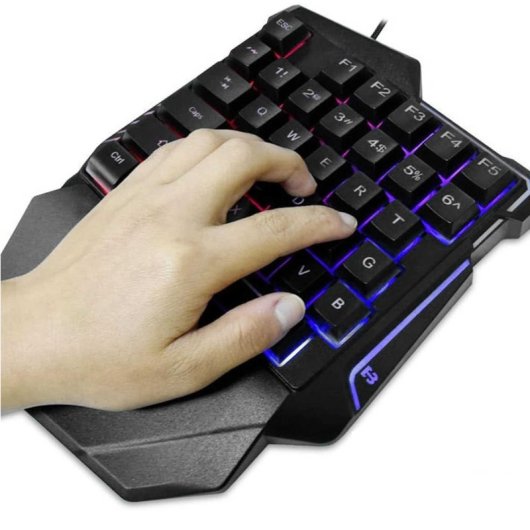 Kinsi G92 Teclado Monomanual de 35 Teclas con Reposamanos