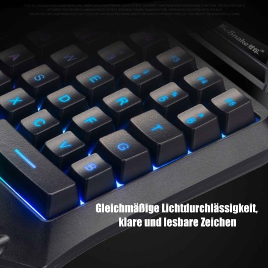 Kinsi G92 Teclado Monomanual de 35 Teclas con Reposamanos