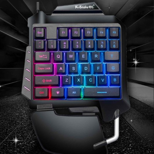 Kinsi G92 Teclado Monomanual de 35 Teclas con Reposamanos