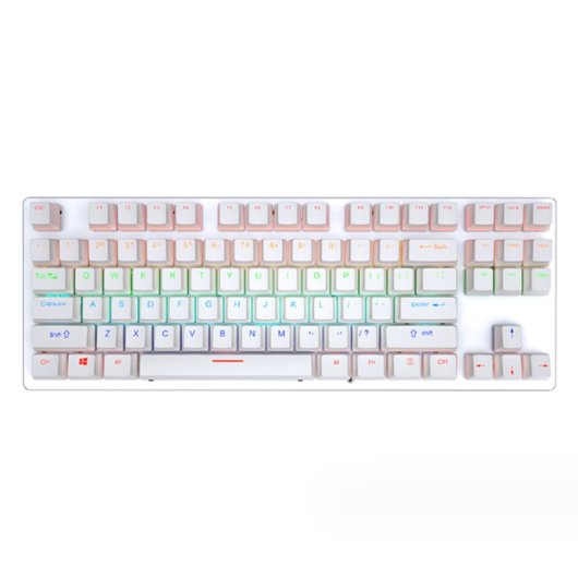 Kinsi K550 Teclado de 87 Teclas Flotantes con Iluminación Ajustable Negro Qwerty USA