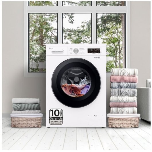 LG F4X1009NWB2019 Lavadora Carga Frontal 9Kg A Blanca