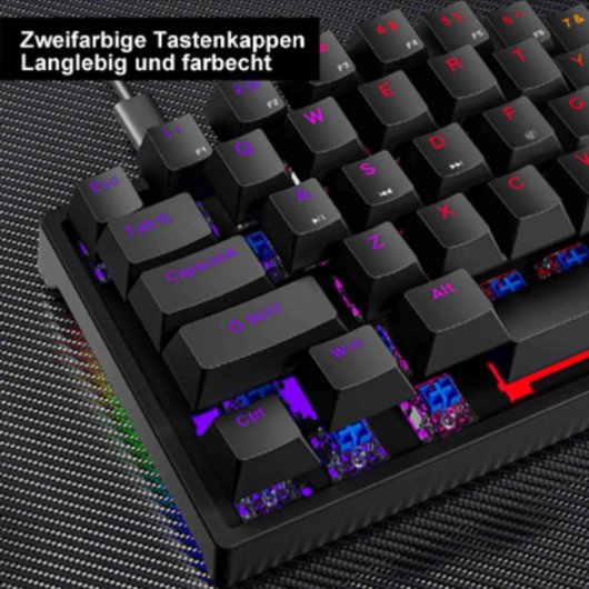 Kinsi K620 Teclado Mecánico con Iluminación RGB Negro Qwerty USA